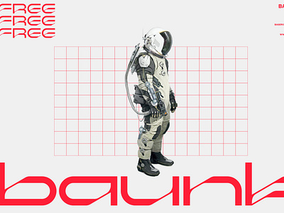 Baunk - Free Futuristic Display Typeface