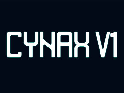 Cynax - Free Futuristic Display Font design display font free free font freebie illustration logo type typeface vintage