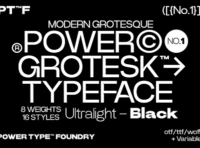 Power Grotesk - Sans Serif Font Family design display font free free font freebie illustration logo type typeface vintage