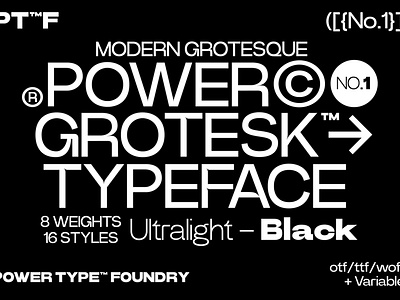 Power Grotesk - Sans Serif Font Family