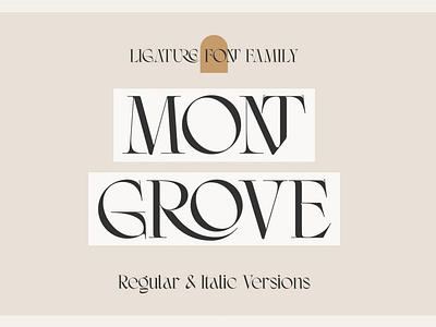 Montgrove - Ligature Serif Font