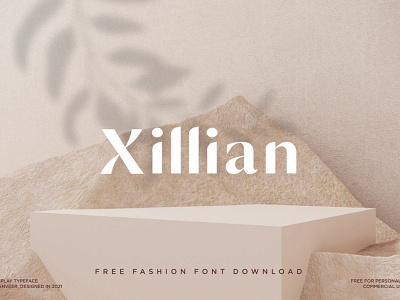 Xillian - Free Luxury Fashion Font design display font free free font freebie illustration logo type typeface vintage