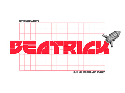 Beatrick - Free Sci-Fi Display Font design display font free free font freebie illustration logo type typeface vintage