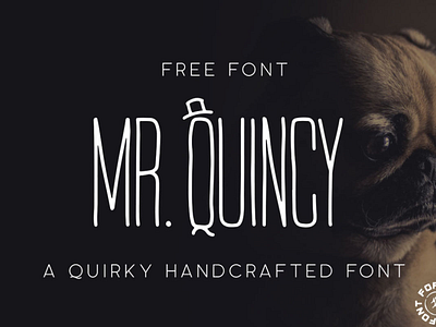 Mr. Quincy - Free Quirky Handcrafted Font design display font free free font freebie illustration logo type typeface vintage