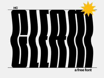 HC Gleam - Free Condensed Wavy Display Font