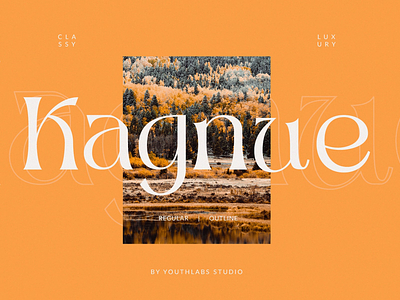 Kagnue - Modern Classy Serif Font design display font free free font freebie illustration logo type typeface vintage