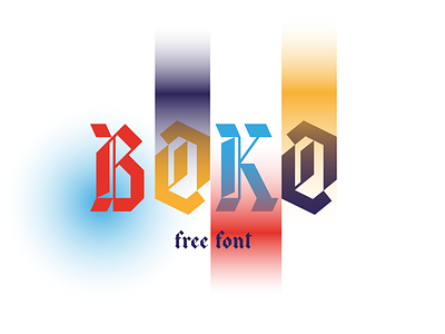 Boko - Free Blackletter Display Font design display font free free font freebie illustration logo type typeface vintage