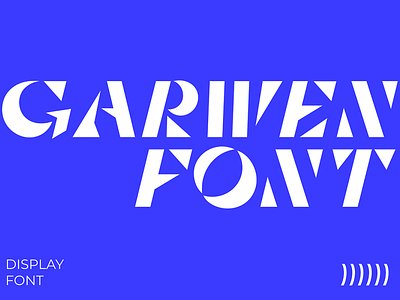Garwen - Free Sharp Stencil Display Font design display font free free font freebie illustration logo type typeface vintage