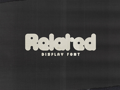 Related - Chunky Retro Display Font design display font free free font freebie illustration logo type typeface vintage