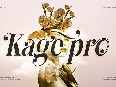 Kage Pro Demo - Free Neoclassical Display Serif design display font free free font freebie illustration logo type typeface vintage