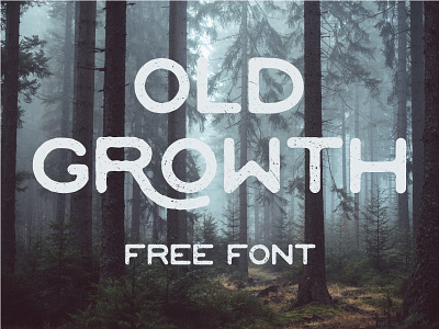 Old Growth - Free Font fonts free free font free typeface freebie grunge hand drawn handdrawn rough font texture typeface vintage