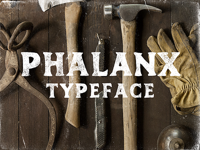 Phalanx - Free Vintage Font fonts free free font free typeface freebie grunge hand drawn handdrawn rough font texture typeface vintage