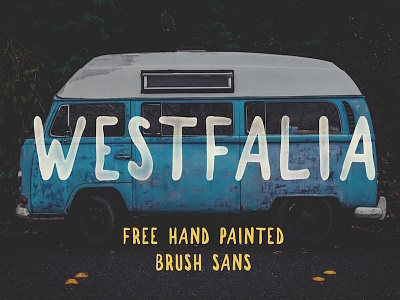 Westfalia - Free Hand Painted Brush Font