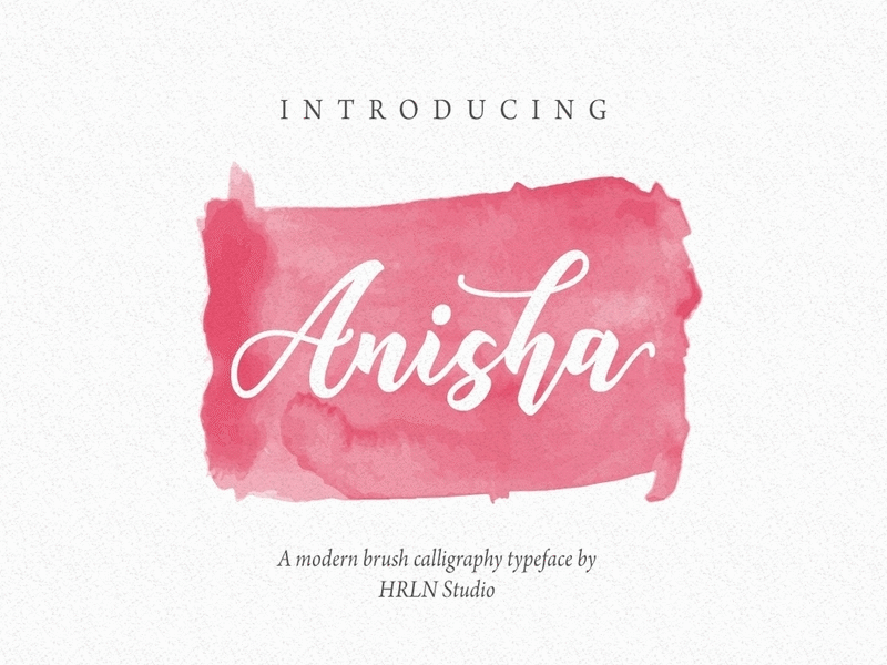 Anisha Script - Free Font