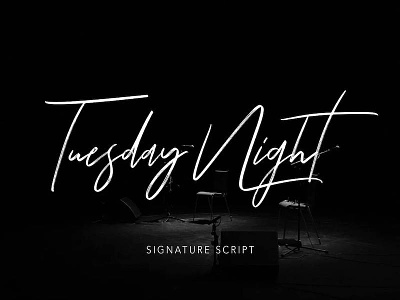 Tuesday Night - Free Signature Font apparel branding free free font free fonts freebie logo script script font signature type typography