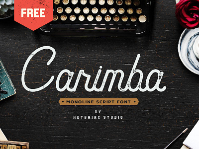 Carimba - Free Vintage Monoline Script