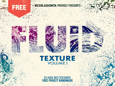 Fluid - Free Handmade Texture Pack abstract art background free freebie handmade high resolution texture textures