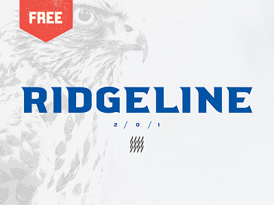 Ridgeline 201 - Free Display Font athletics bold display free free font freebie headlines logo sports titles type typeface