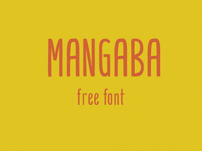 MANGABA - FREE HAND DRAWN FONT decorative display font free free font freebie hand drawn hand written type typeface