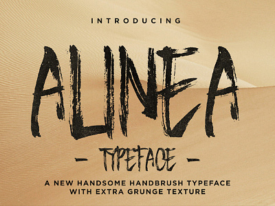 ALINEA - FREE BRUSH TYPEFACE brush font decorative design display font free free brush font free font type typeface
