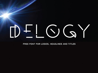 DELOGY - FREE DISPLAY FONT decorative design display font free free font free sans futuristic type typeface