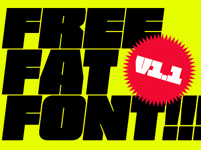 FREE FAT FONT! decorative design display font free free font free sans sans serif type typeface