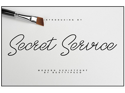 SECRET SERVICE - FREE MODERN SCRIPT decorative design display font free free font free script modern script type typeface