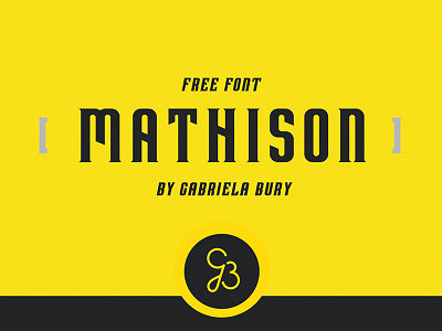 MATHISON - FREE DISPLAY FONT display font free free design free font freebie geometric font sans serif type typeface