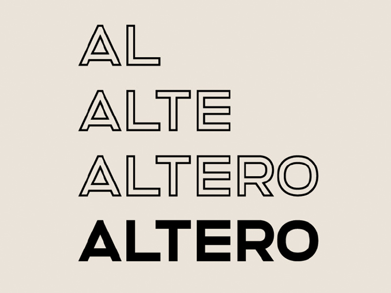 ALTERO FREE CLEAN SOLID OUTLINE SANS  SERIF by Pixel 