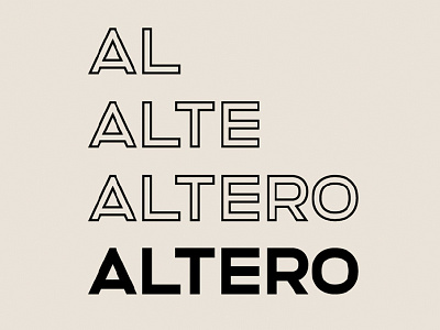 ALTERO - FREE CLEAN SOLID & OUTLINE SANS SERIF