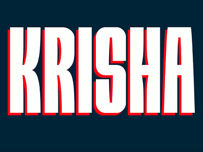 KRISHA - FREE BIG & BOLD DISPLAY FONT branding design display font free free font free typeface freebie modern sans serif type typeface