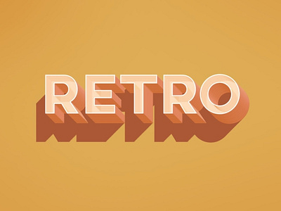 Free Retro Text Effect