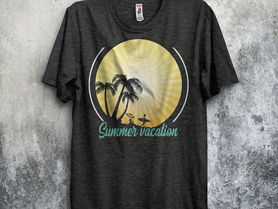 Summer t shirt design design graphic design handdrowen illustration sea beach summer summer tshirt design summer vibes t shirt tshirt