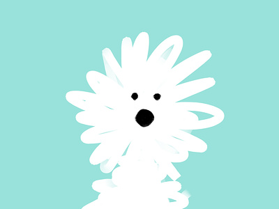 Floofster animal boops canine cute digital illustration dog doggo fur illustration