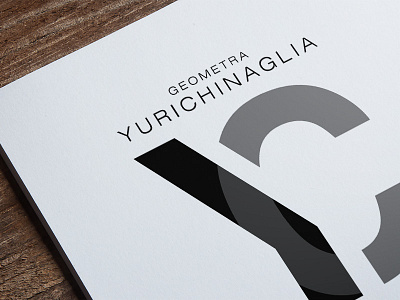 Yuri Chinaglia design designer freelancer initials logo name personal brand surveyor