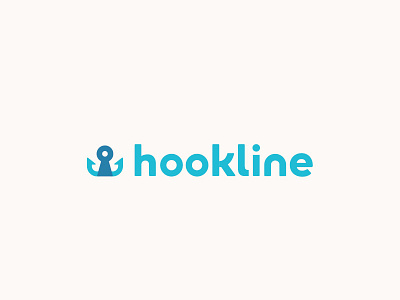 Hookline Logo Rd 2 app brand branding hook hookline identity key keyhole logo mark startup type