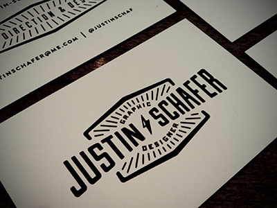 New Business Cards black business cards card id identity justin logo retro seal vintage