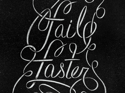 Fail Faster black drawn fail faster grunge iphone iphone 5 noise poster screen print script shadows texture type typography wallpaper white