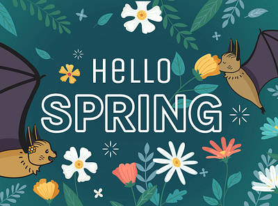 Springtime design graphic design illustration illustrator nature vector