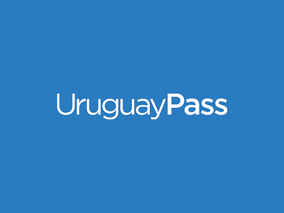 UruguayPass logo branding gotham logo logotype typography