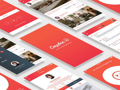Cmplnr. app design mockup uxui
