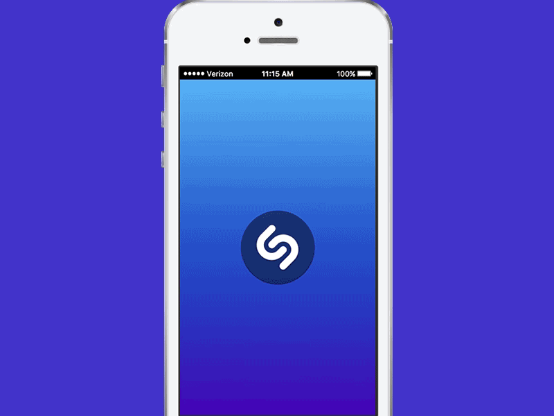 App user flow prototype concept - Shazam album app clean concept interface ios itunes music ui ux