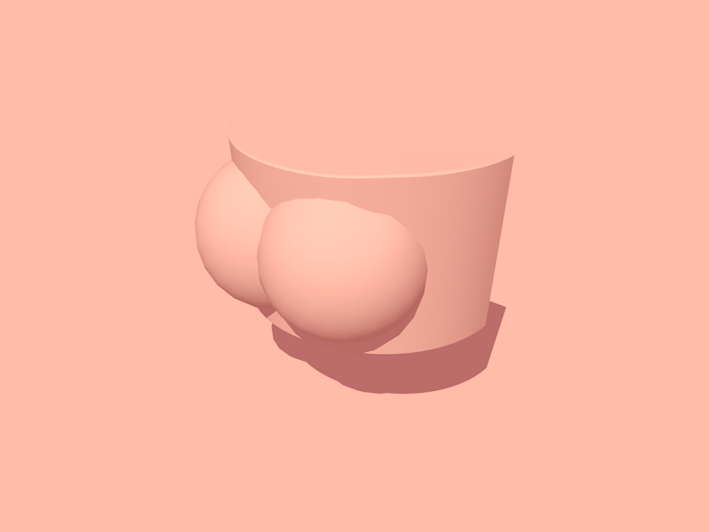 3D for Designers Butt 3d ass beginner butt cinema4d deformers gif jiggle pink render