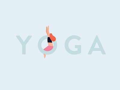 Yoga illustration poses poster yoga