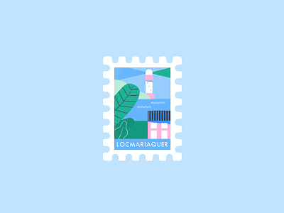 Locmariaquer, France city geofilter geometric illustration snap snapchat stamp
