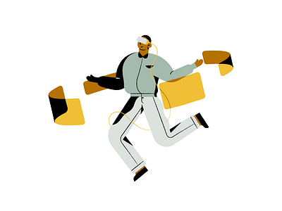 Virtual Reality character illustration man people texture vector virtual virtualreality vr