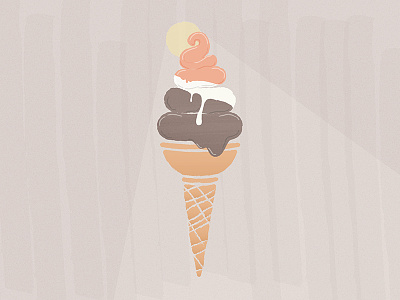 Soft Serve froyo frozen yogurt illustration melting soft serve treats vector