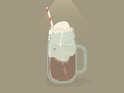 Root Beer Float float ice cream illustration melting root beer root beer float vector