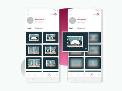 DailyUI 006 challenge creative daily 100 challenge daily ui dailyui dailyuichallenge illustrations mobile app mobile app design mobile ui mobile ui design uidesign user experience user interface design userprofile ux ui design ux ui designer