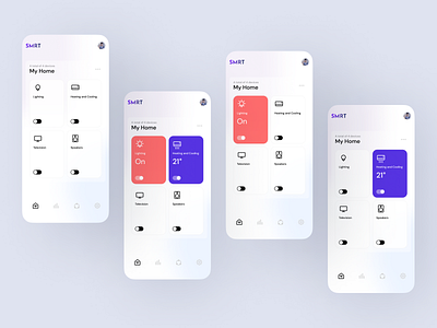 Smart Home App app home prototype smart ui user flow ux wireframe